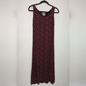 Carol Anderson Vintage Floral Maxi Dress Sleeveless Women's Size SP